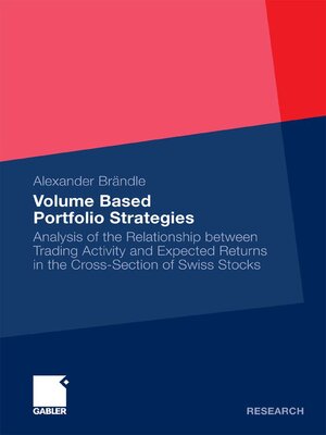 cover image of Volume Based Portfolio Strategies